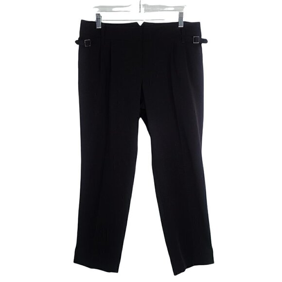 Loft Marisa Nautical Side Belt Paperbag High Waist Dress Pants - Picture 1 of 8